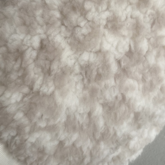 NWT Beautiful Cream Animal Print Sherpa Travel Throw Blanket w/ ❄️Gift Tag 50x60 - Picture 6 of 16